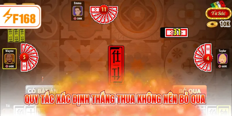 Quy tắc xác định thắng thua không nên bỏ qua